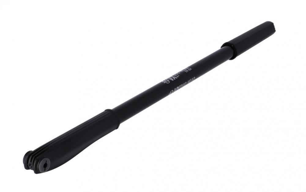 SKS Duokopf-Pumpe VX schwarz 510-560mm für DV/AV/SV Flexible Fahrradpumpe mit Headerkarte, ideal für RH 59-64cm