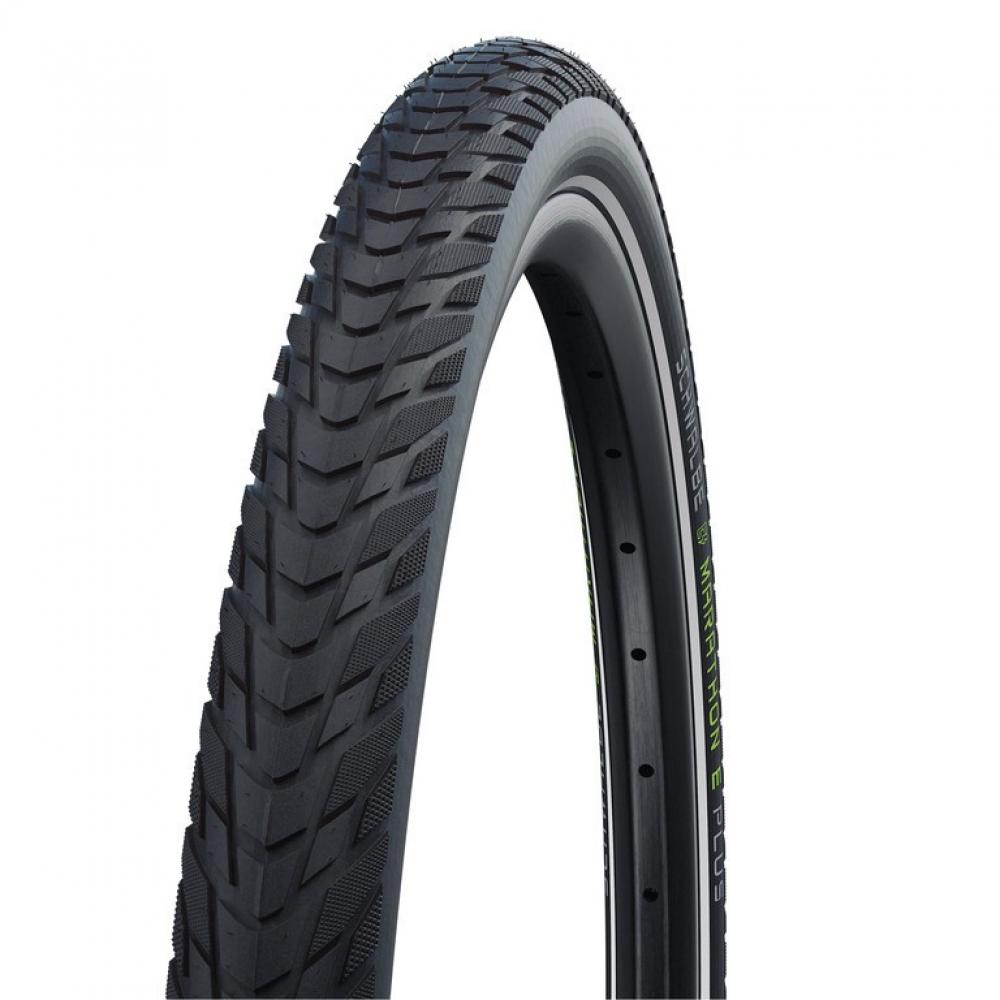Schwalbe Marathon E-Plus Fahrradreifen, schwarz, mit Reflexstreifen, E-50.