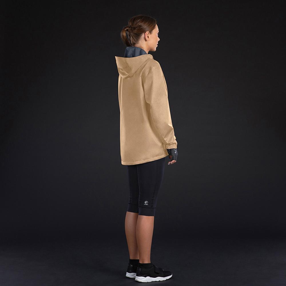 CHIBA Rainjacket Damen - wasserdicht, winddicht, atmungsaktiv, beige, 4XL