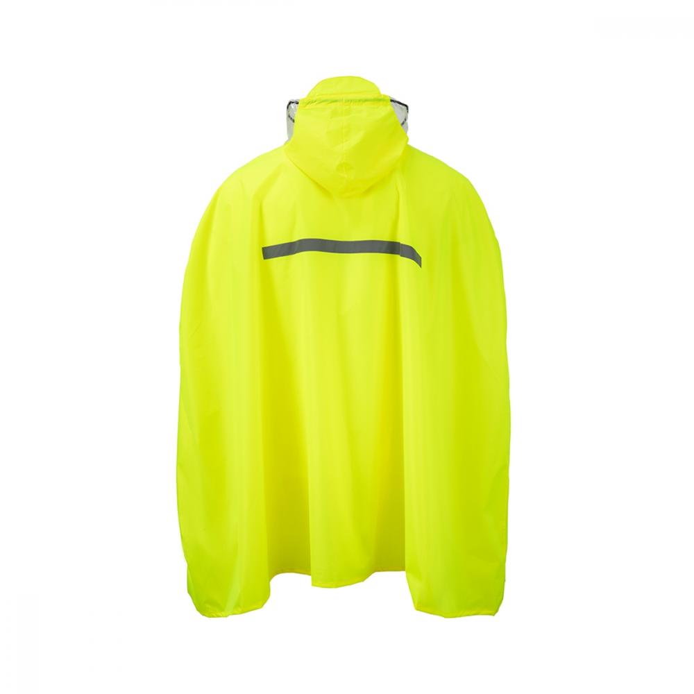 CHIBA Regenponcho - neongelb, XL/XXL, wasserdicht & winddicht