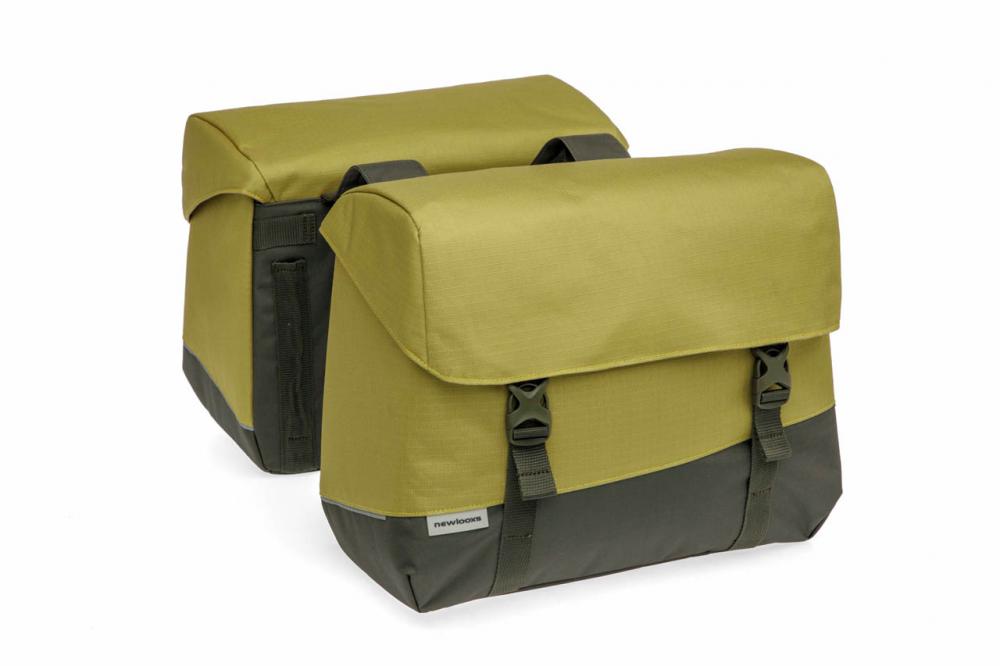 New Looxs Doppelpacktasche Oslo Joli Olive/Yellow Olive - viel Stauraum für Alltag und Tour