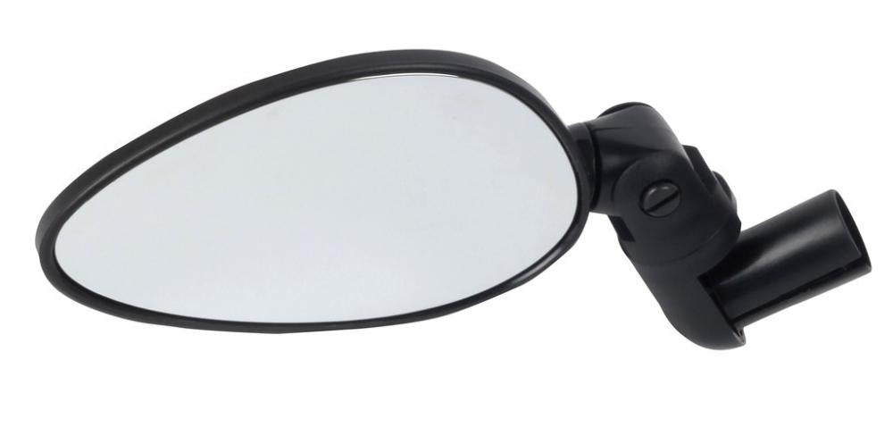 Zéfal Cyclop Fahrradspiegel, schwarz, oval, klappbar, einstellbar, mit Innenklemmung für Lenker.