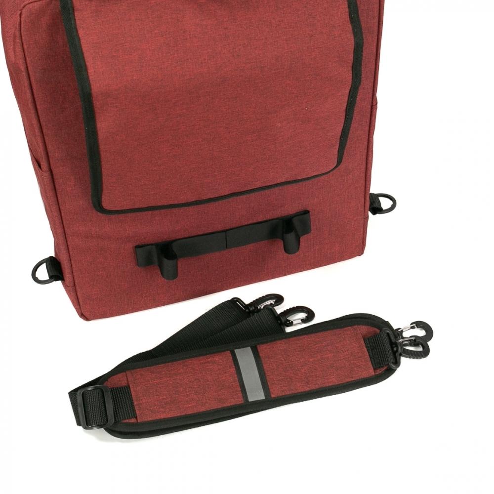 Haberland Bike-Rucksack More Than School schwarz/rot - smarter Schul- & Alltagsbegleiter