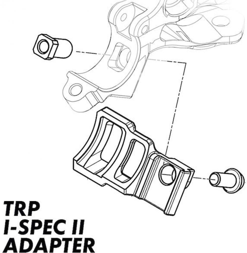 TRP Adapter Brems- zu Shifter-/Dropperhebel Schwarz - I-Spec II Standard