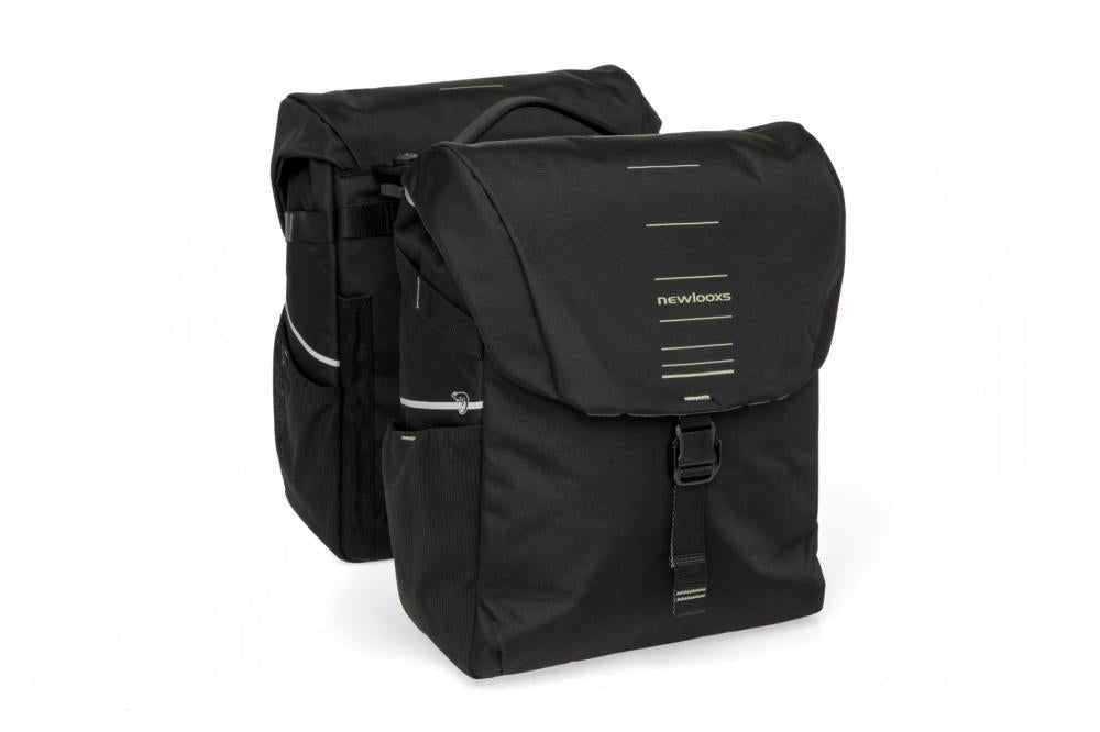 New Looxs Doppelpacktasche Vigo Double MIK 2.0 2 x 17,5L Black - geräumige Fahrradtasche