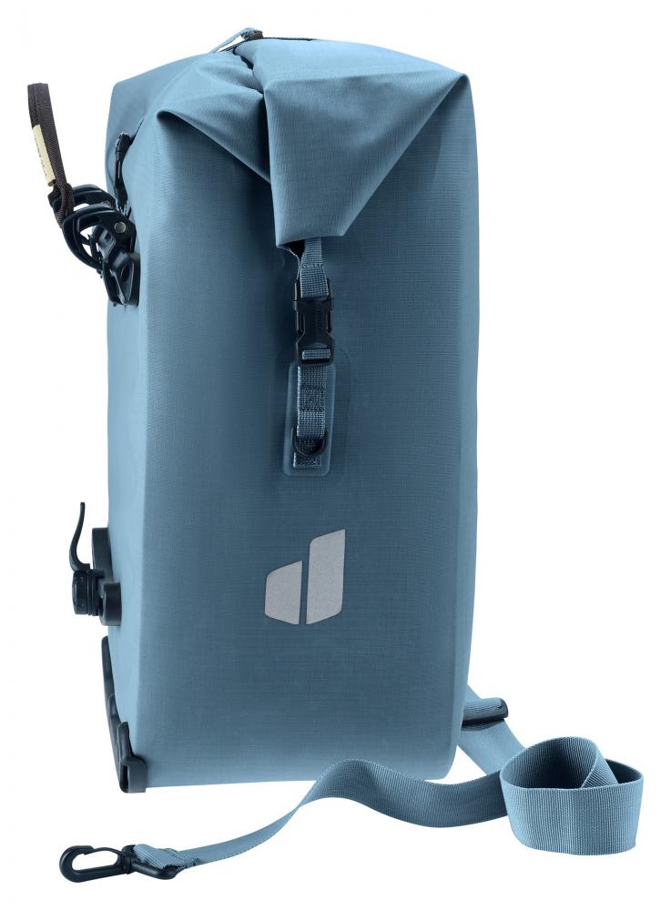 Deuter Visby 25+5 Fahrradtasche 25L Wasserdicht Grau - Gepäckträgertasche mit Schultergurt