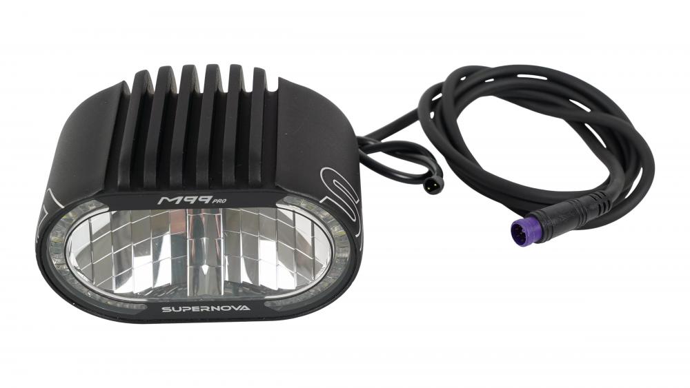 FRONT SUPERNOVA M99 PRO E32 - Vado S E-Bike Scheinwerfer 1100-1600 Lumen 24V mit Bremslicht - Fahrradbeleuchtungsset