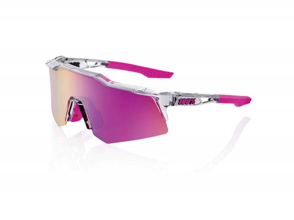 100% Speedcraft XS - Mirror Lens unis Tokyo Nights / Transl. Grey - Performance Sportbrille
