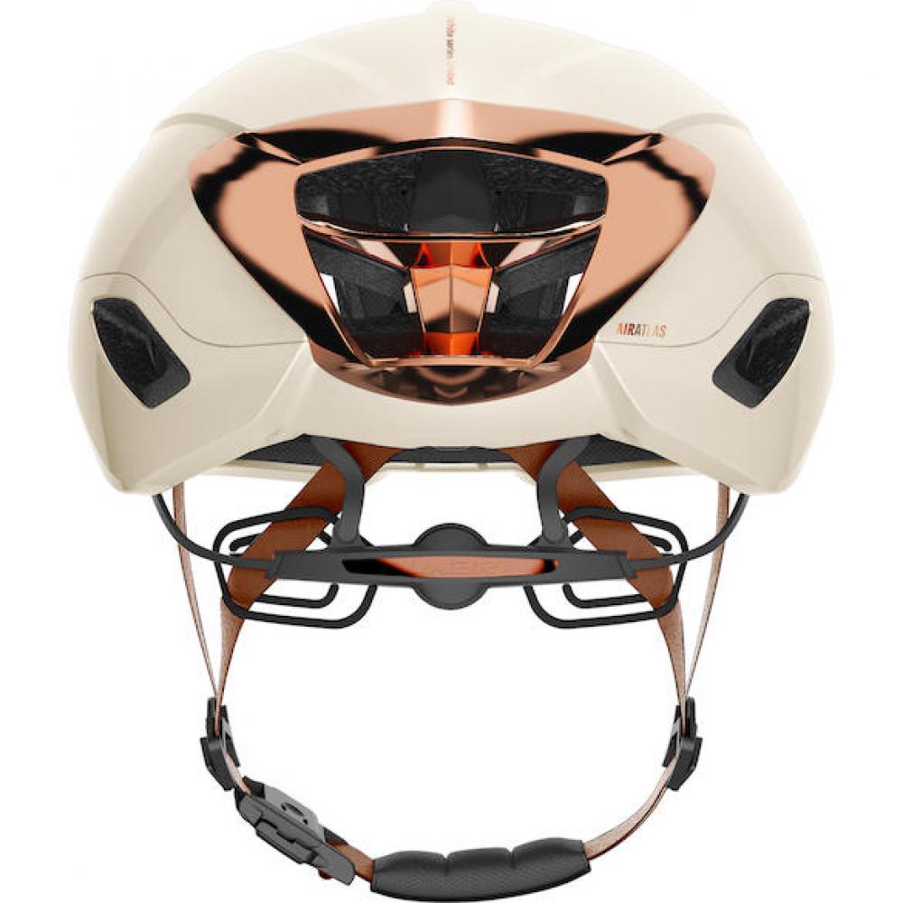 Limar Air Atlas W&B Amber White L Weiß/Bronze - Aero-Rennradhelm mit maximaler Belüftung