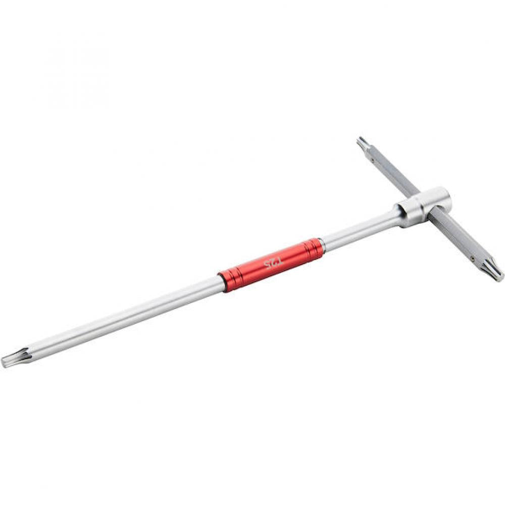 Procraft Werkzeug T-Handle Innensechsrund (Torx)-Satz 8-tlg. T10-T50 Silber/ Rot - maximale Kontrolle
