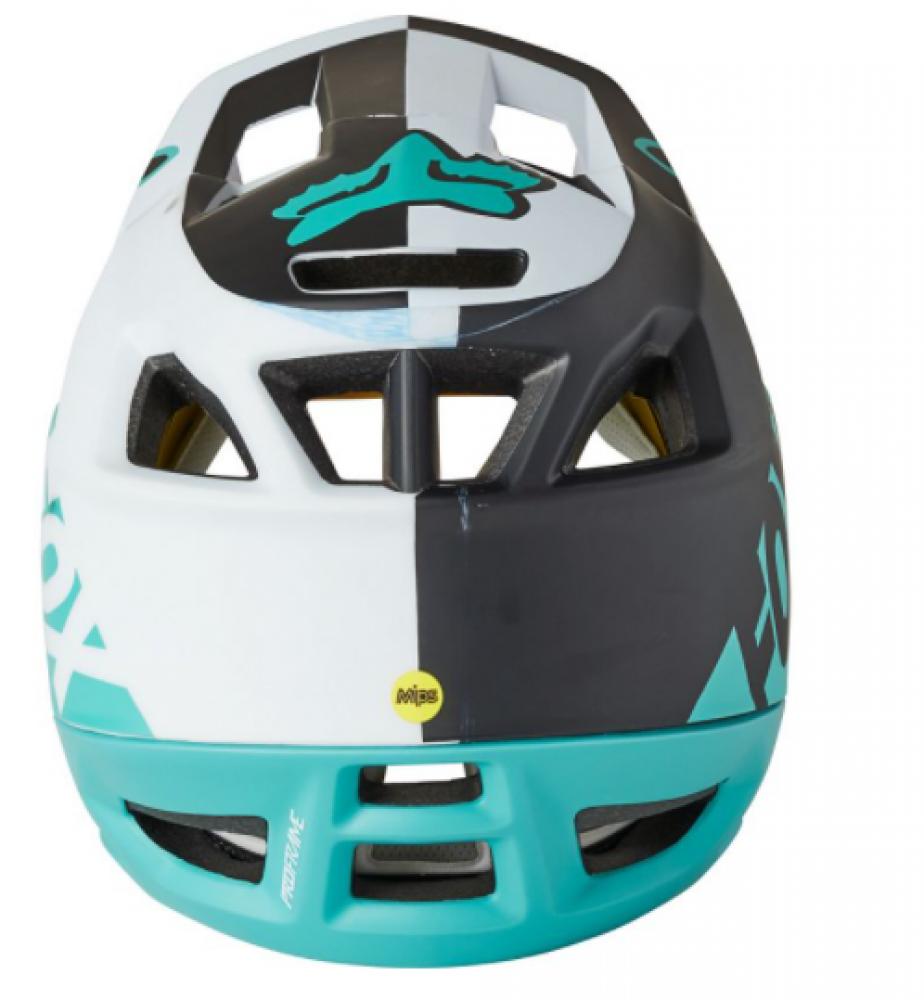 FOX Helm PROFRAME BLOCKED CE Full Face Schutz Helm teal L