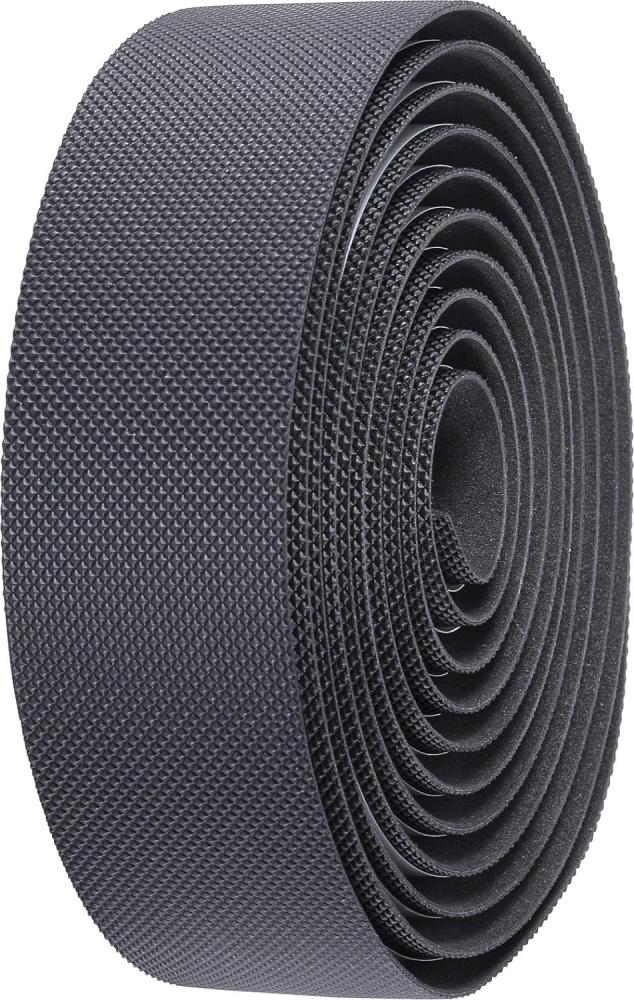 Schwarzes BBB Cycling GravelRibbon Gel 200 Lenkerband für Gravelbikes mit komfortabler, strukturierter Oberfläche.