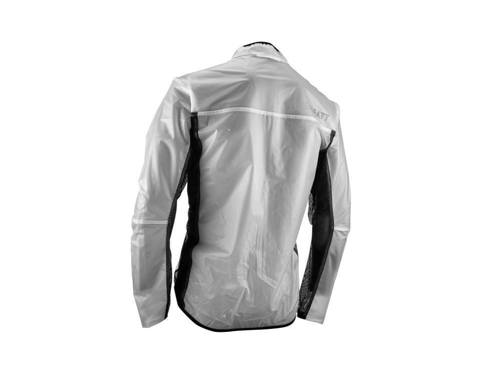 Leatt RaceCover Rain Jacket Regenjacke Transparent Größe M - Wasserdichte Motorrad Regenkleidung