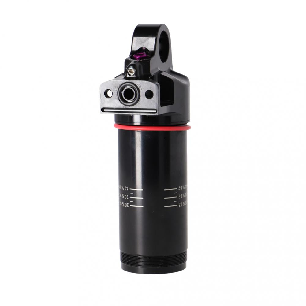 RockShox Dämpfer Body Assembly Vivid C1+ (2024+) Standard 40, schwarzer Fahrradstoßdämpfer mit Sag-Skala.