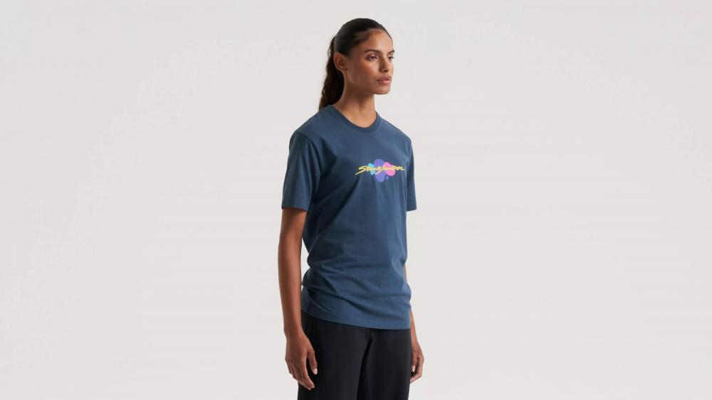 HERITAGE TEE SS CSTBLU S - Bio-Baumwolle T-Shirt in Coast Blue - Bekleidung