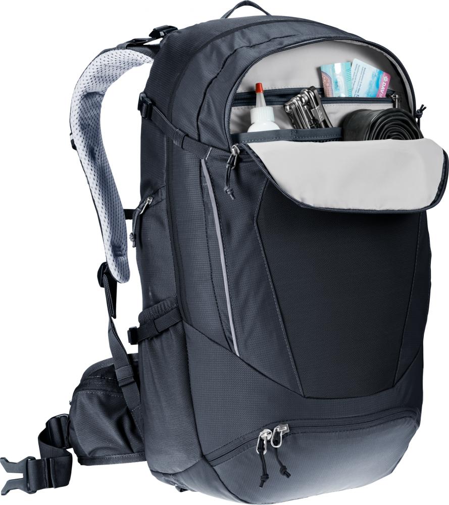 Deuter Trans Alpine 30 Fahrradrucksack Schwarz - Rucksack für alpine Mehrtagestouren