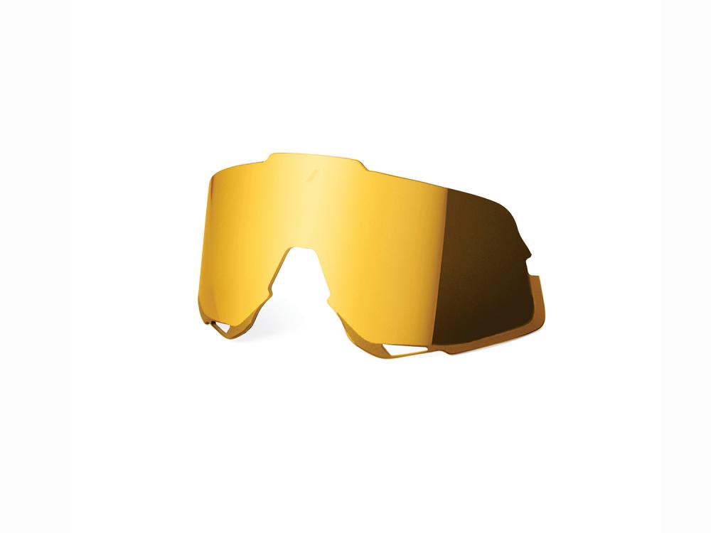 100% Glendale Mirror Replacement Lens unis Flash Gold - hochwertige Ersatzspiegel-Linse