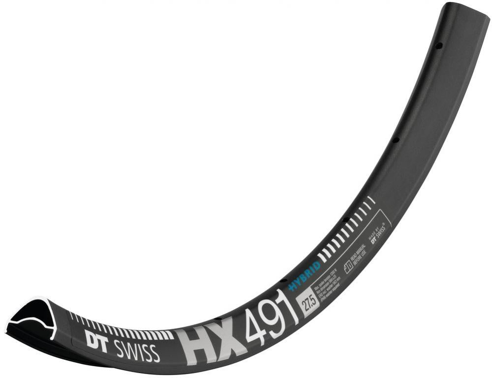 DT Swiss Felge HYBRID HX 491 27,5" 28 Loch Schwarz - robuste E-MTB-Felge