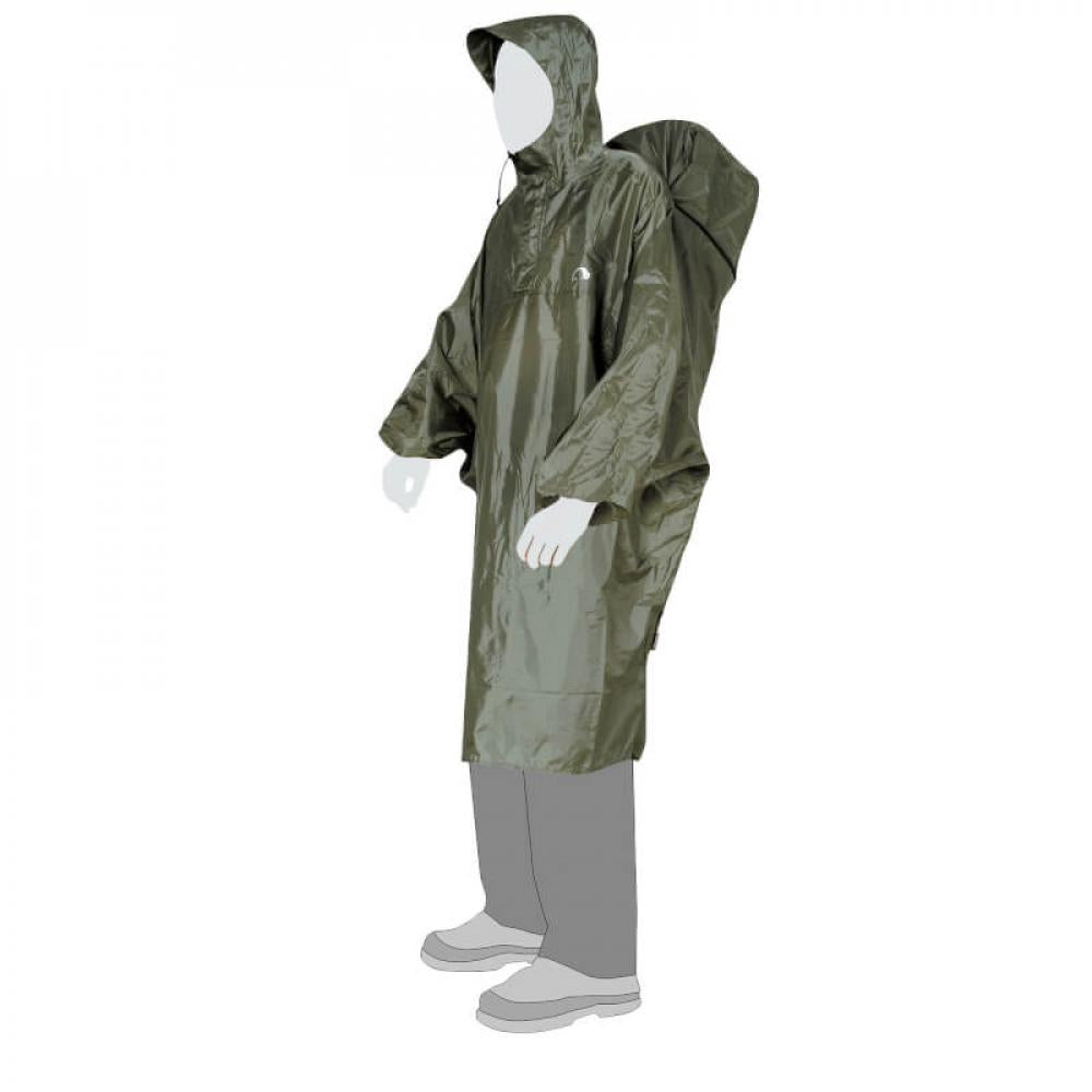 Tatonka Cape M - Regenponcho Unisex Größe M mit verlängertem Rücken