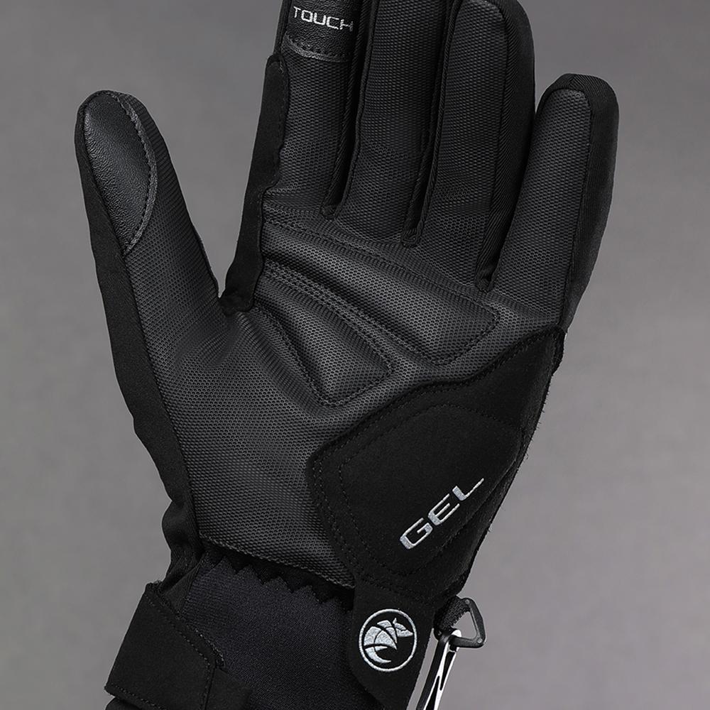 CHIBA Dry Star - wasserdichte, winddichte & atmungsaktive Radhandschuhe schwarz L