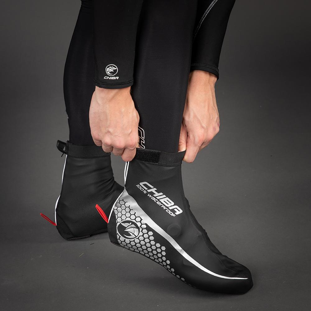 CHIBA MTB Überschuh - wasserdicht, winddicht, atmungsaktiv, Größe L, schwarz