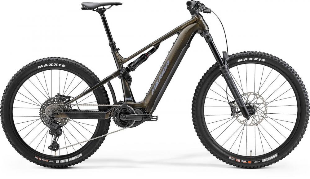 Merida eONE-SIXTY 875 IV1 gold/grau XS (40.5) - modernes E-MTB für anspruchsvolle Trails