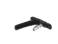 Zwei schwarze Promax V-Brake Felgenbremsschuhe 70 mm für Alufelgen inklusive Montagematerial.