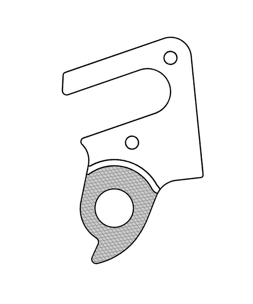 MARWI Schaltauge GH-288 inkl. Schrauben - Aluminium, passend für Cube Aerium C:68 Modelle 2018