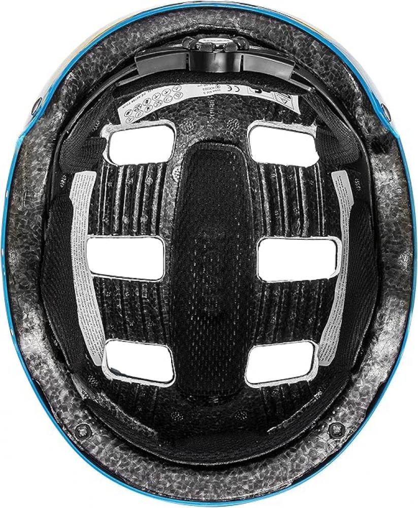 UVEX Kid 3 Kinder-Fahrradhelm, Hartschale, 10 Belüftungsöffnungen, IAS-Größenanpassung, monomatic Verschluss, Größe 51-55 cm, Farbe: Blackout Blue