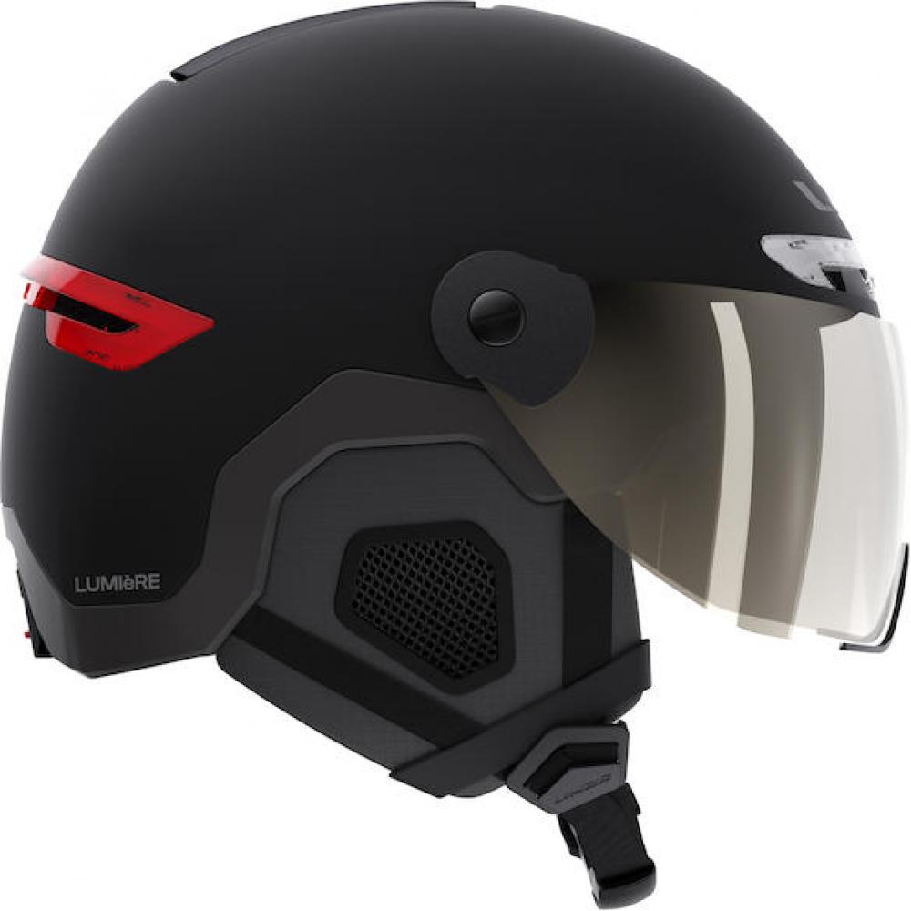Limar Lumiere Matt Black L Schwarz - urbaner Fahrradhelm mit Licht & MIPS-Sicherheit