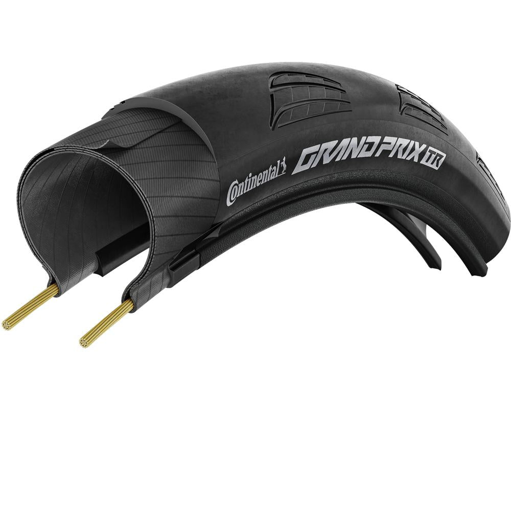 Continental Grand Prix TR Faltreifen 25-622 Tubeless Ready, leicht, pannensicher. Querschnitt.