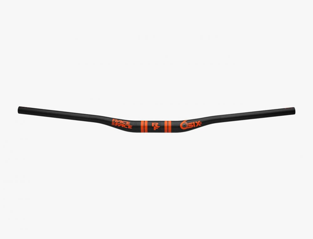 Race Face SixC Carbon Riser MTB Lenker, fox orange/schwarz.