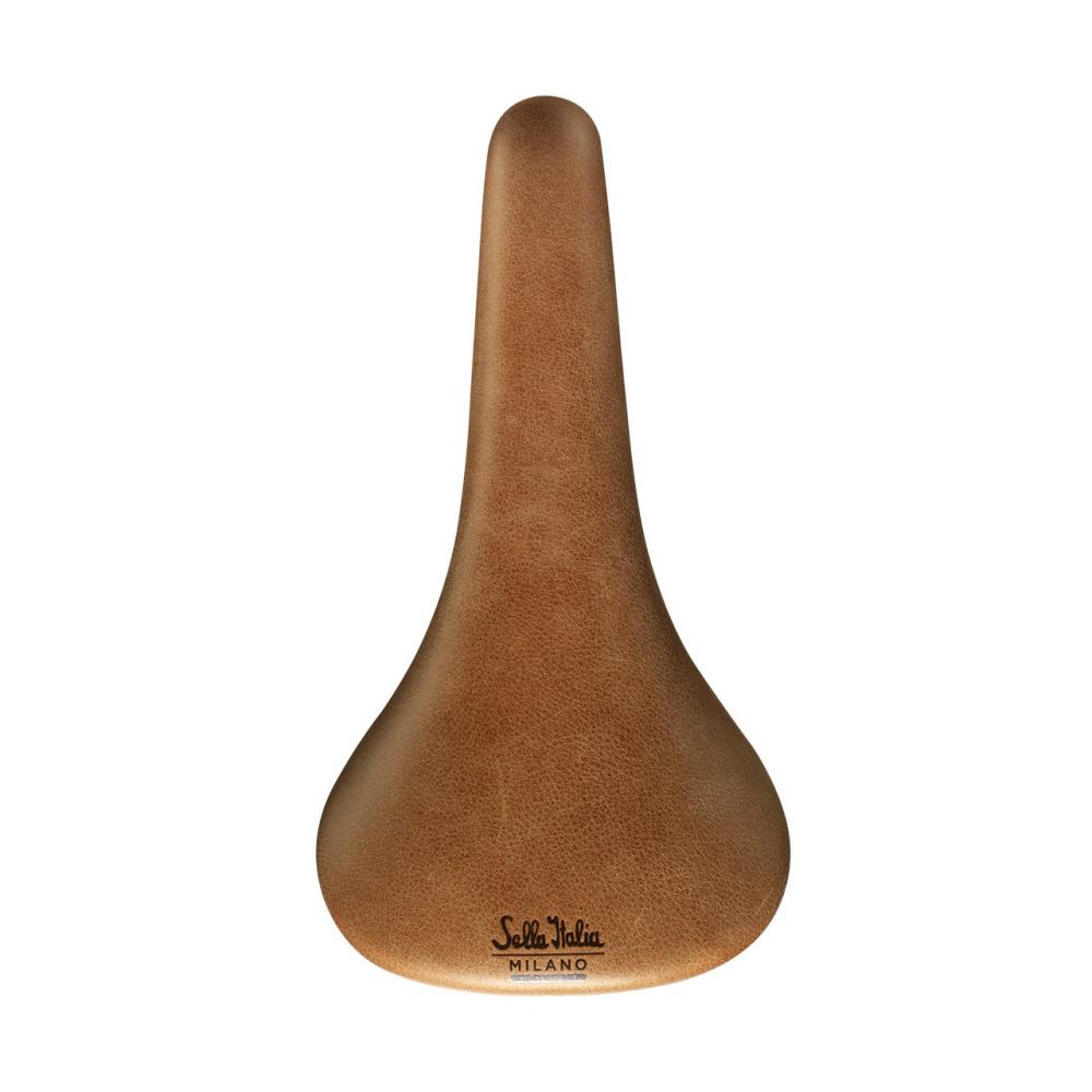Selle Italia Turbo Racer Light Brown L1 Echtleder-Rennradsattel 146 × 275 mm