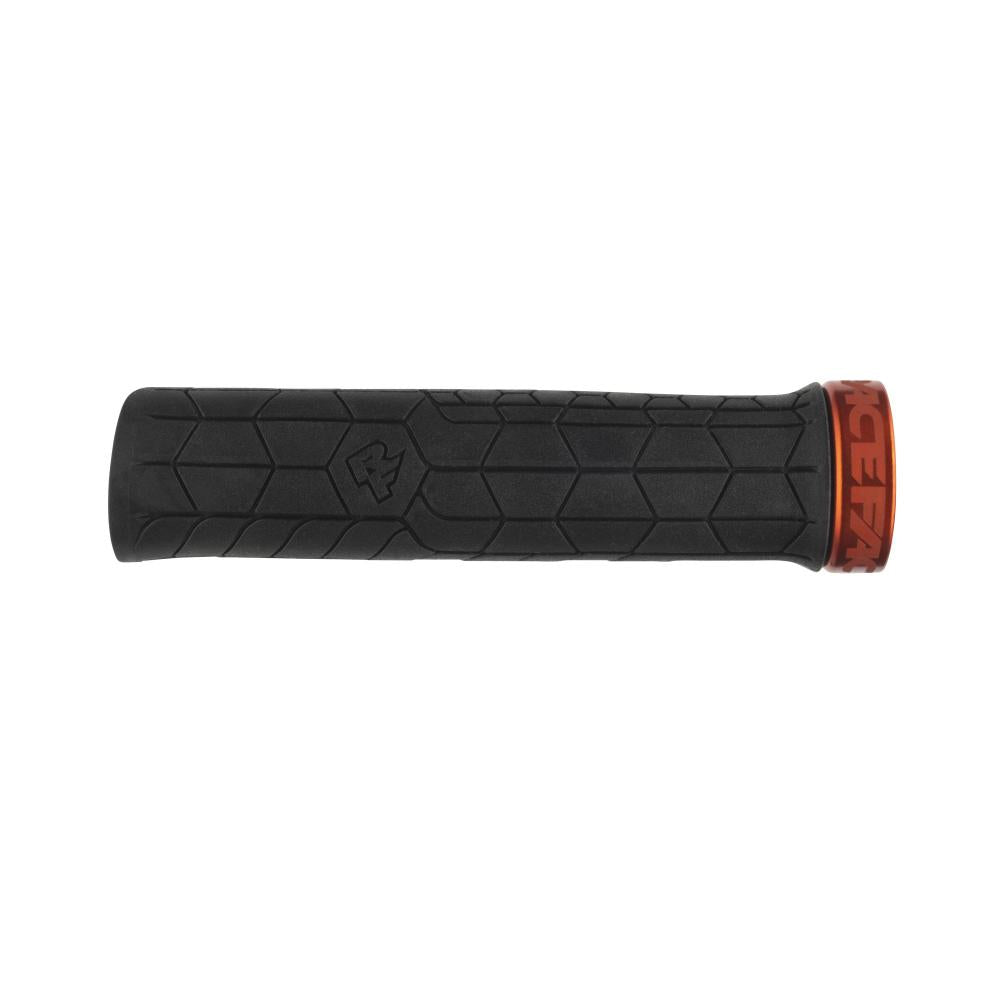 Race Face Getta Grip Lock-On Griff, 33mm, orange/schwarz - sicherer Halt für anspruchsvolle Trails