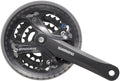 SHIMANO Kurbelgarnitur ACERA FC-M361 Hyperdrive 7/8-fach 175mm 42-32-22Z schwarz Kettenschutz.