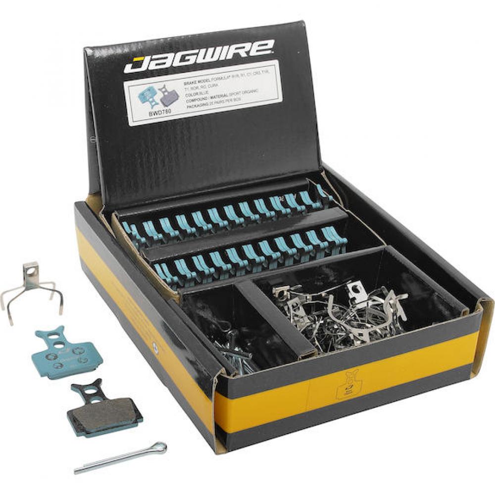 Jagwire BWD780 Bremsbeläge Disc Sport Organic Blau - Leise & standeste Bremsleistung