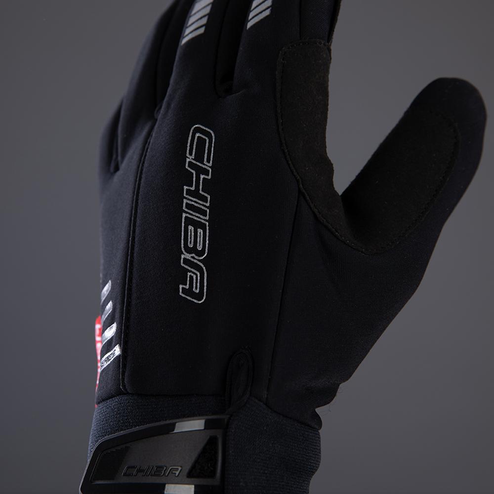 CHIBA Competition Plus - Radhandschuhe schwarz, Größe 11, winddicht & atmungsaktiv