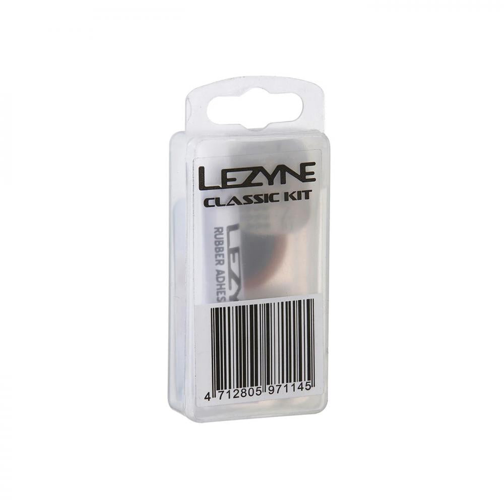 Lezyne Classic Patch Kit Fahrrad Flickzeug - 7 Milliliter Vulkanisierkleber, 8 Flicken, Reifenboot, Scuffer, 26 Gramm