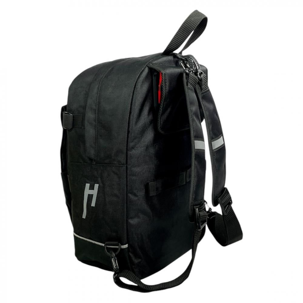 Haberland Bike-Rucksack Lucky Active Plus schwarz - vielseitige Gepäckträger-Tasche