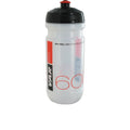 VAR Trinkflasche 600 ml transparent-rot - BPA-freie Sportflasche für Radfahrer