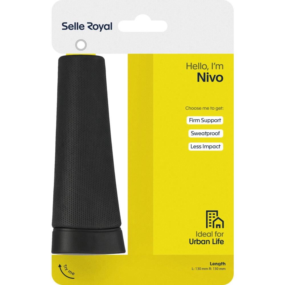 Selle Royal Nivo ergonomische City-Fahrradgriffe: fester Halt, schweißfest, stoßdämpfend, ideal für Urban Life.