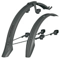 SKS VELOFLEXX 55 Schutzblechset für 26-28" Fahrräder, schlagfester Kunststoff, werkzeugfreie Montage, nur für Scheibenbremsen