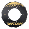 Miche Kettenblatt Seigiorni Oro schwarz 66Z. Hochwertiges Fahrradkettenblatt mit goldener Schrift, Made in Italy.