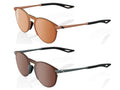 100% Legere Round - HiPER Mirror unis Soft Tact Crimson - ultraleichte Sport-Sonnenbrille