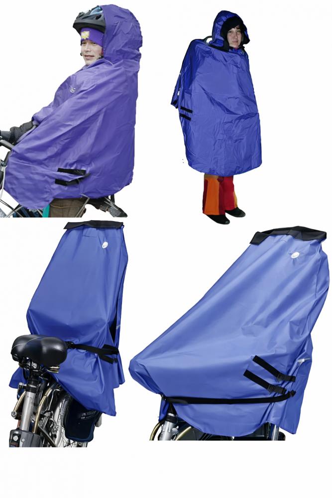 Lunari Lucky Cape Quick Regenschutz, Electric Blue, 1size