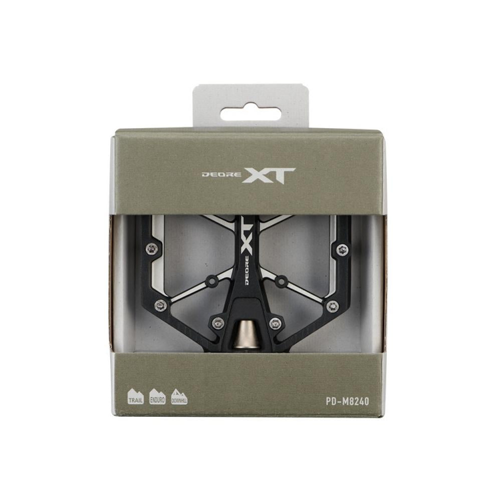 Shimano Deore XT PD-M8240 MTB-Plattformpedale Schwarz - 10 Pins je Seite