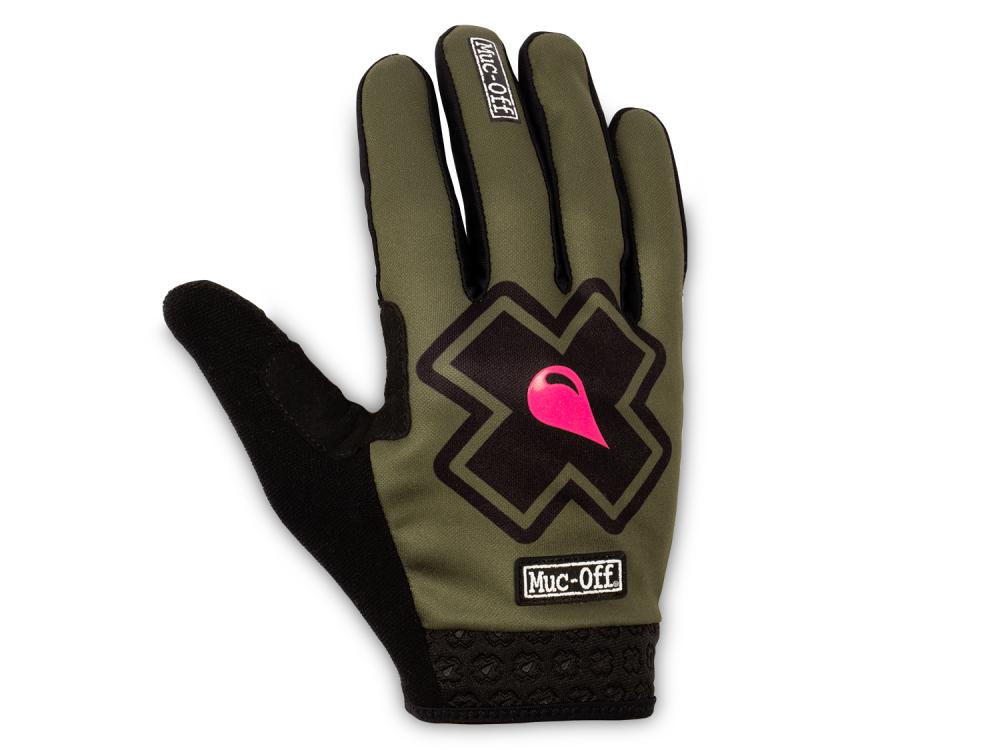 Muc Off MTB Gloves Langfinger Handschuhe L Grün - Atmungsaktive Radhandschuhe