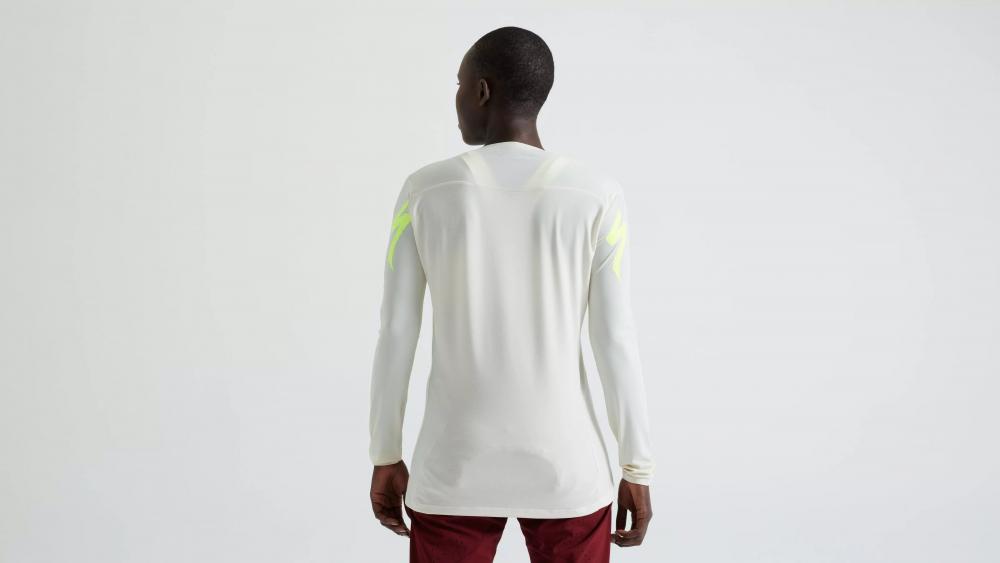 GRAVITY RACE JERSEY LS Langarm MTB Trikot - Birch White - Größe XXL