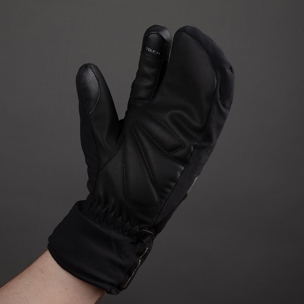 CHIBA Alaska Pro - wasserdichte Winter-Radhandschuhe Lobster, schwarz, 3XL
