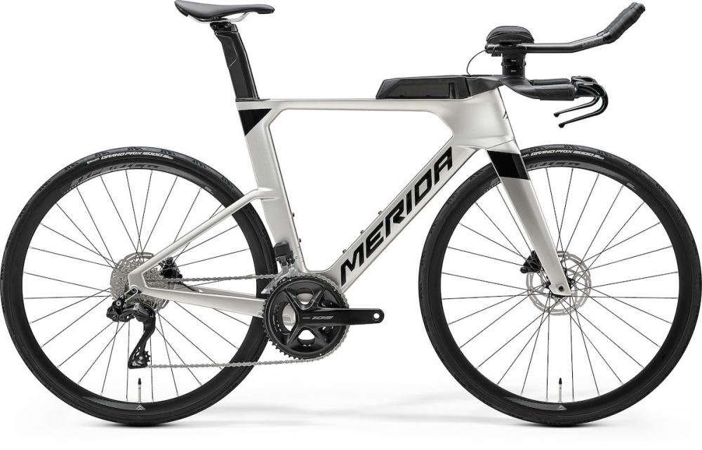 Merida TIME WARP TRI 5000 IV1 S TITAN(BLACK) - aerodynamisches Triathlon-Zeitfahrrad